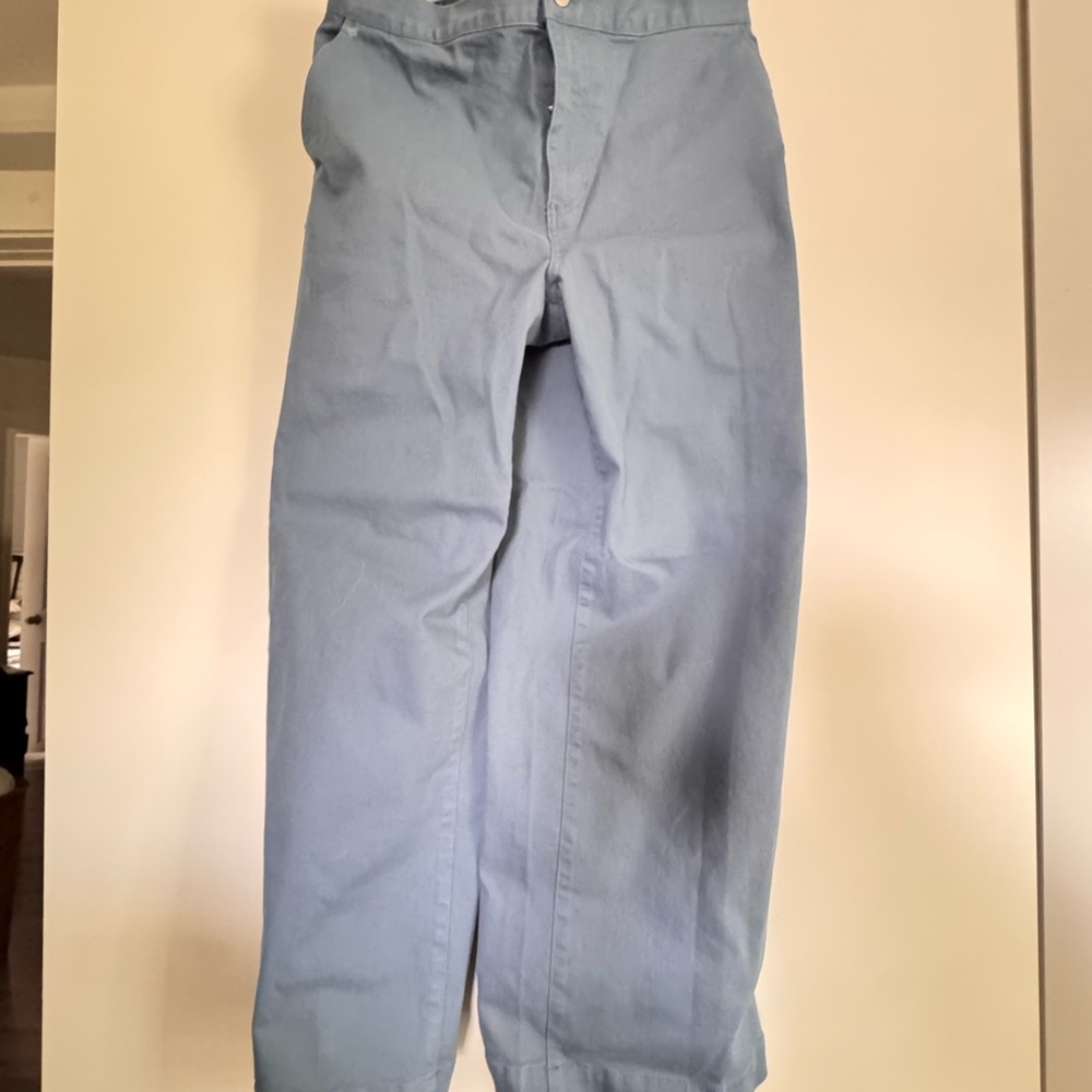 OAK + FORT Twill Blue Wide Leg Pants - BNWT